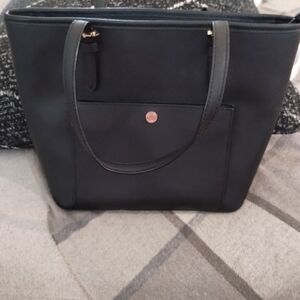 Michael Kors Black Tote with Gold Details